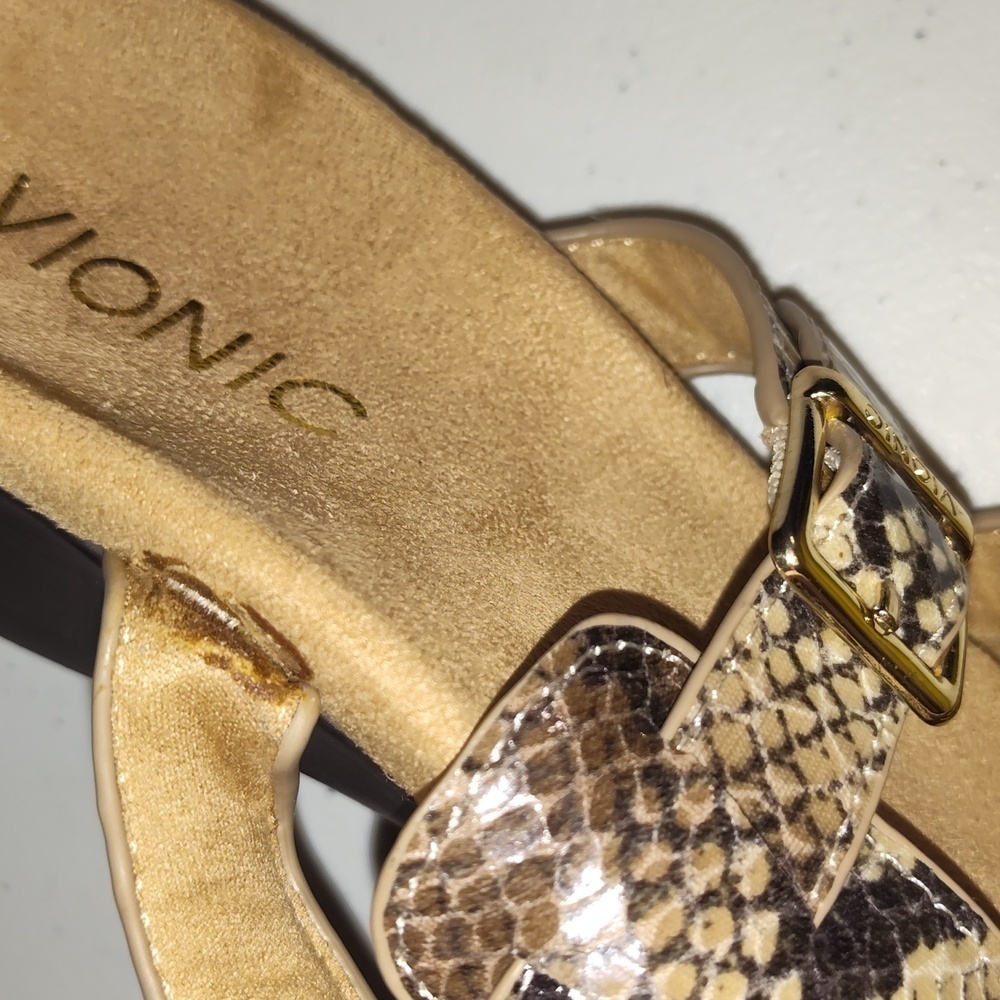 Vionic Sandal, Snake Print, Size 7 - image 4